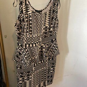 Forever 21 Peplum dress Sz M